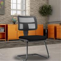 Kit 2 Cadeiras De Escritório Recepção Couro Sintético Preto - 11