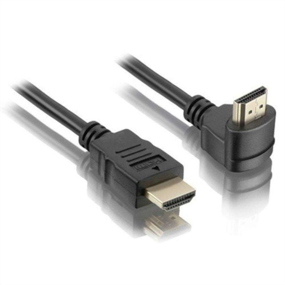 Cabo Hdmi 1 80 Metros 90 Graus 1 4 3D Elgin Preto - 1