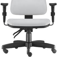 Cadeira De Escritório Giratória Couro Sintético Branco - 3