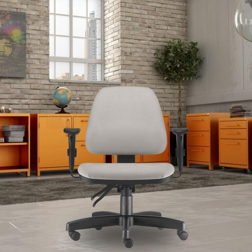 Cadeira De Escritório Giratória Executiva Ergonômica Bege - 5