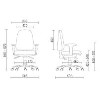 Kit 2 Cadeiras Giratória Diretor Couro Sintético Preto