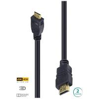 Cabo Hdmi 2.0 Para Mini Hdmi 4k Ultra Hd 3d 2 M - 1