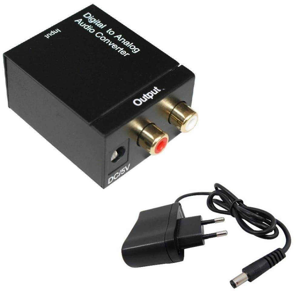 Conversor Áudio Óptico Coaxial Analógico Rca Saída R/l DVD - 2