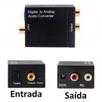 Conversor Áudio Óptico Coaxial Analógico Rca Saída R/l DVD - 1