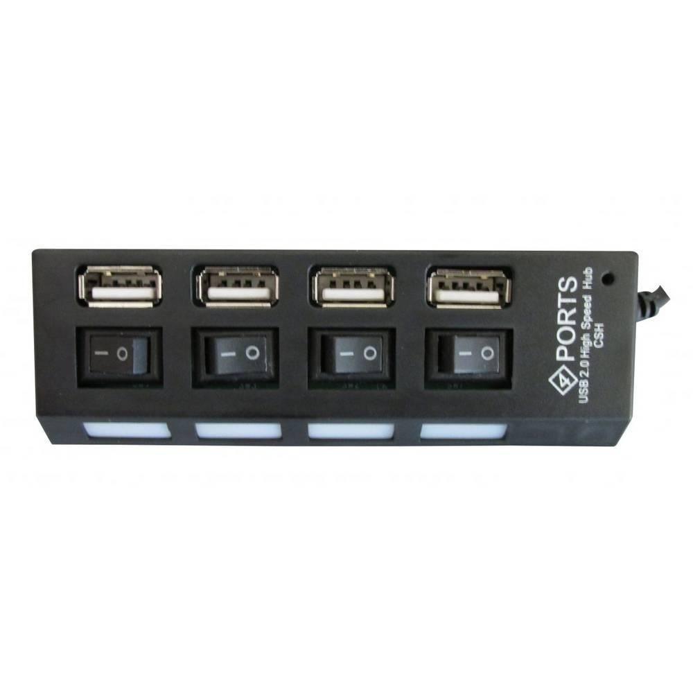 Hub Usb 4 Portas Extensor Hi-speed 480 Mbps Usb 2.0 - Preto - 2
