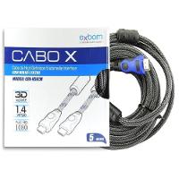 Cabo Hdmi 2.0 4k 1080p Full Hd com Filtro Tv Lcd Led Xbox Ps3 5 Mts - 2