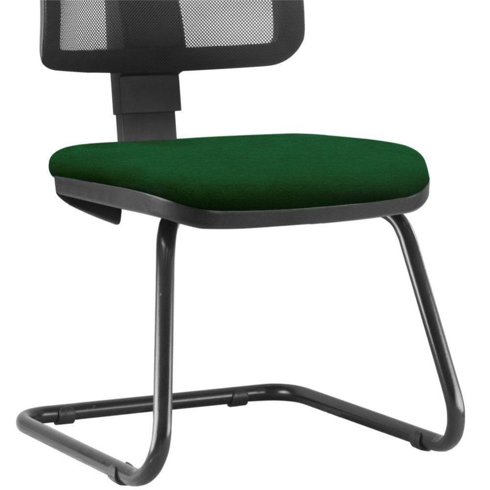 Cadeira De Escritório Fixa Zip L02 Crepe Verde Musgo - 2