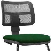Cadeira De Escritório Fixa Zip L02 Crepe Verde Musgo
