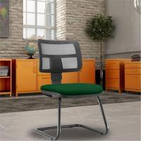 Cadeira De Escritório Fixa Zip L02 Crepe Verde Musgo - 5