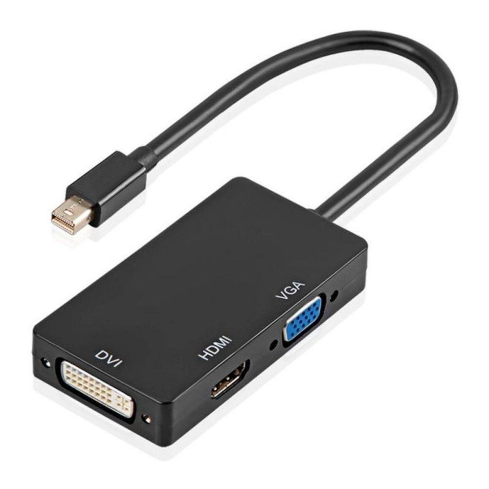 Adaptador Mini Displayport Macho X Vga Fêmea, Hdmi Fêmea e Dvi Fêmea - 2