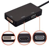 Adaptador Mini Displayport Macho X Vga Fêmea, Hdmi Fêmea e Dvi Fêmea - 10