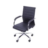 Cadeira De Escritório Florença Baixa Preta - 1