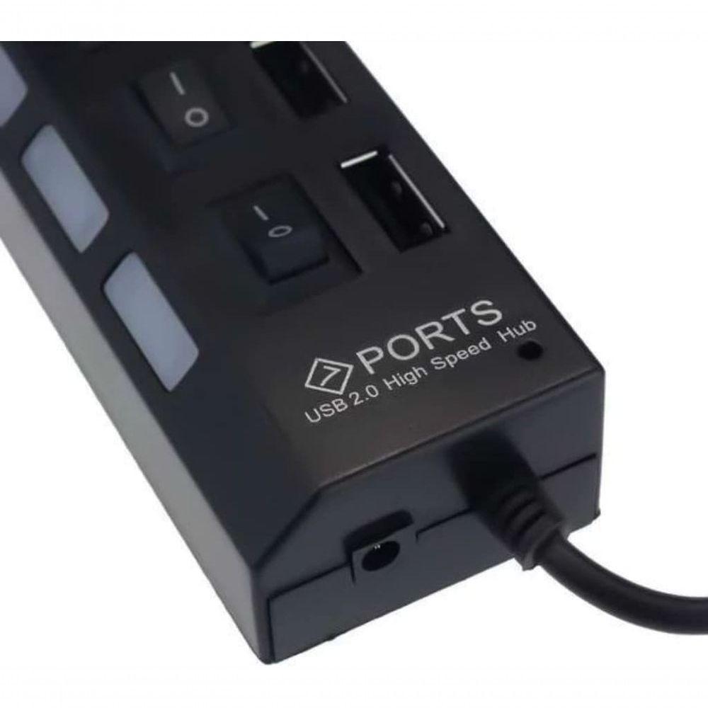 Hub Usb 7 Portas 2.0 Hd Extensor Pen Drive Hd - 2