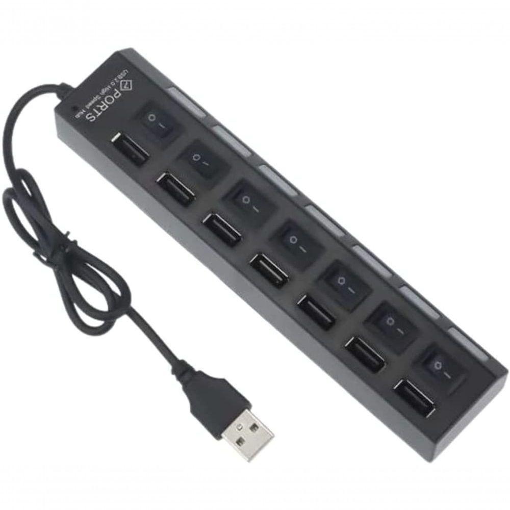 Hub Usb 7 Portas 2.0 Hd Extensor Pen Drive Hd - 3