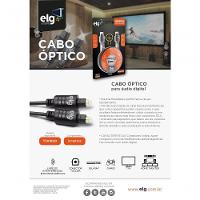 Cabo óptico 7.1 Multi-channel 3 Metros T5018hd Elg - 2