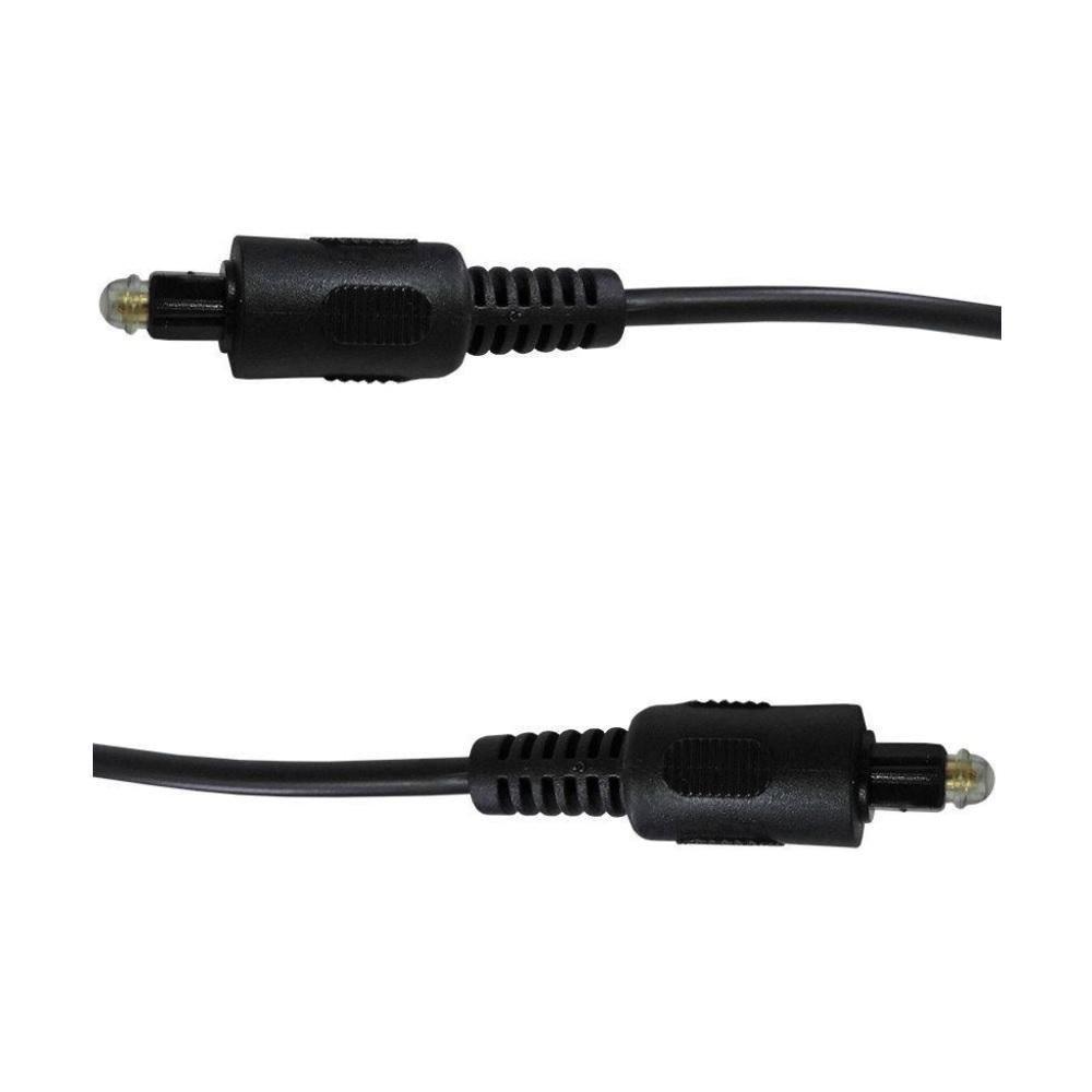 Cabo Óptico Áudio Digital Toslink 2 Metros 4mm Premium Quality - 1