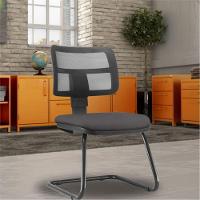 Cadeira De Escritório Recepção Fixa Zip L02 Suede Marrom - 9