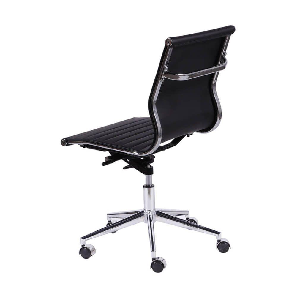 Cadeira De Escritorio Eames Esteirinha Baixa Preta - 2