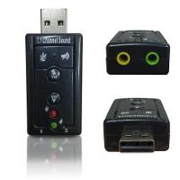 Adaptador Placa de Som 7.1 USB 2.0 com Entrada P2 Fone Microfone - 2