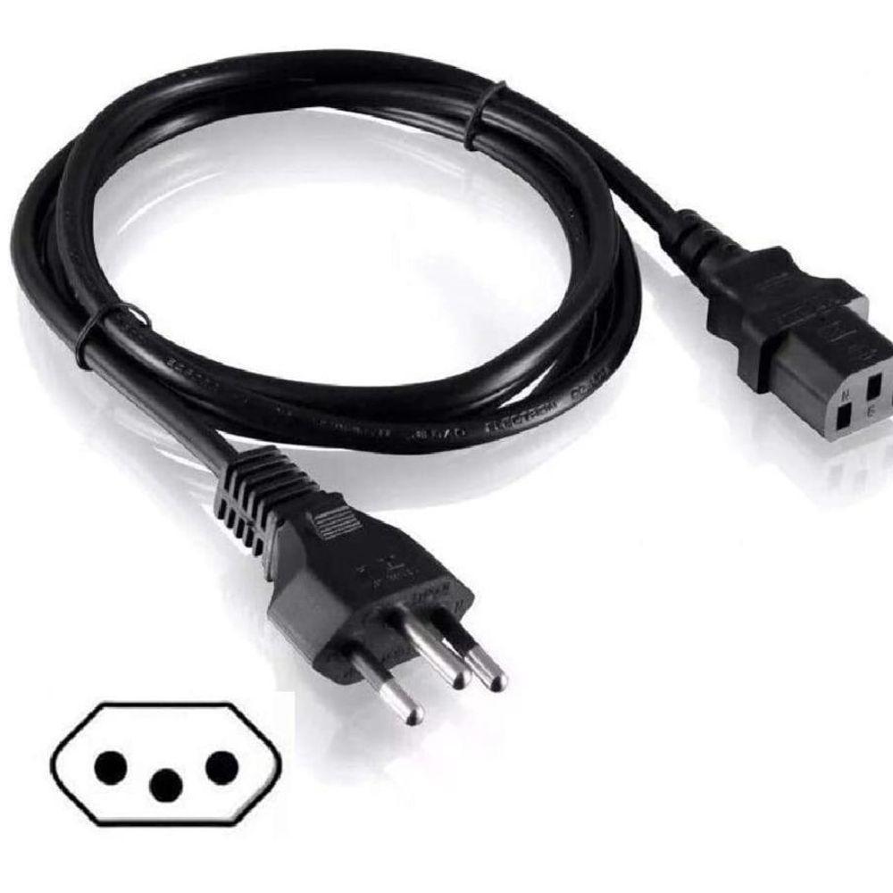 Cabo Força De Energia Para Fonte De Pc E Monitor 1,50 Metros - 1