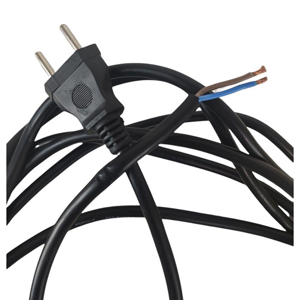 Cabo Fio Tomada 5 Metros 2x1.5 Mm Dois Pinos Cabinho Cobre - 2