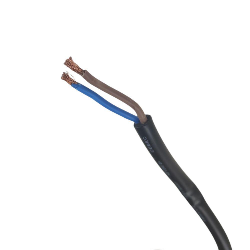 Cabo Fio Tomada 5 Metros 2x1.5 Mm Dois Pinos Cabinho Cobre - 4