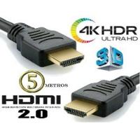 Cabo Hdmi 5 Metros 2.0 4k Ultra Hd Pino Dourado Mxt - 2
