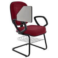 Cadeira Universitária Com Prancheta Linha Blenda Vermelho. - 3