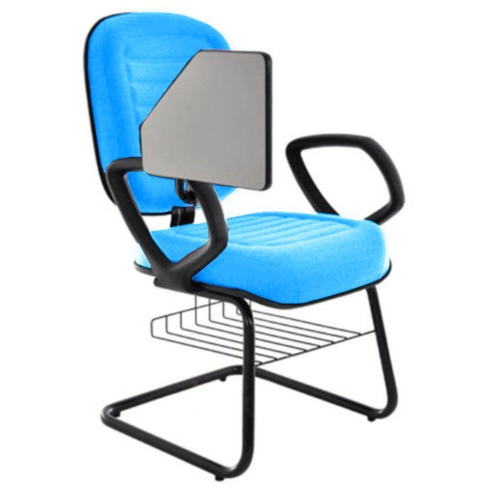 Cadeira Universitária Com Prancheta Linha Blenda Azul - 2