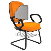 Cadeira Universitária Com Prancheta Linha Blenda Laranja - 3