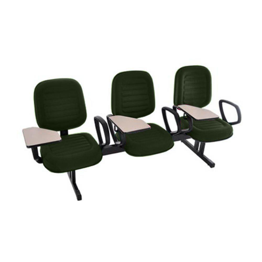 Cadeira Em Longarina Com Prancheta Linha Blenda Verde - 1