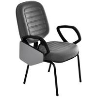 Cadeira Universitária Diretor Gomada Linha Blenda Cinza - 2