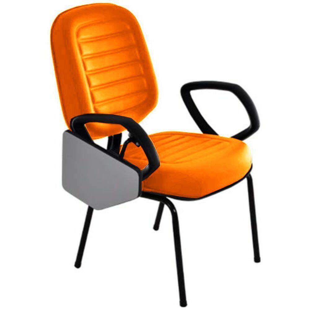 Cadeira Universitária Diretor Gomada Linha Blenda Laranja - 2