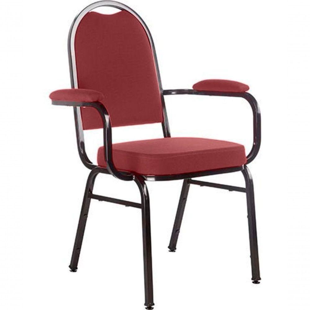 Cadeira Com Braços Para Auditórios Linha Hotel Vermelho - 1