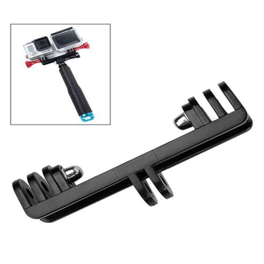 Adaptador e Suporte para Duas Câmeras Ou Flash Gopro Hero - 3