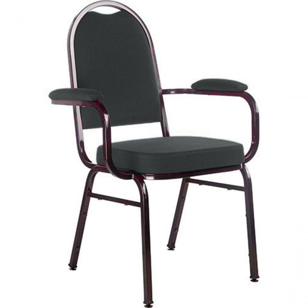 Cadeira Com Braços Para Auditórios Linha Hotel Cinza - 1