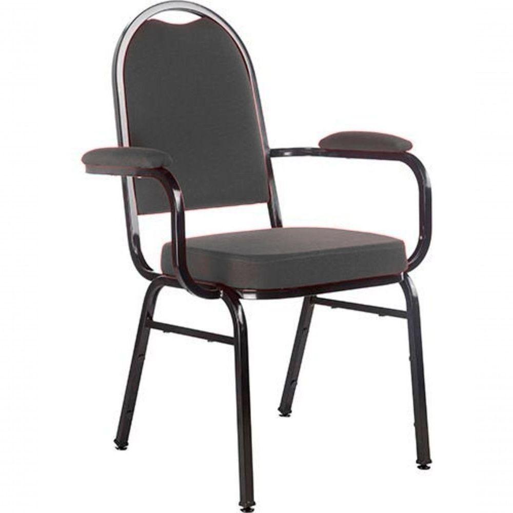 Cadeira Com Braços Para Auditórios Linha Hotel Cinza - 1
