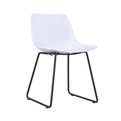 Cadeira Em Polipropileno Diana Branco Base Metal