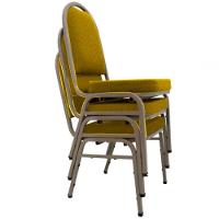 03 Cadeiras Para Hotel E Auditório Linha Hotel Amarelo - 1