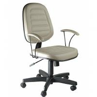 Cadeira Executiva Com Braços Linha Office Siena Cinza - 1