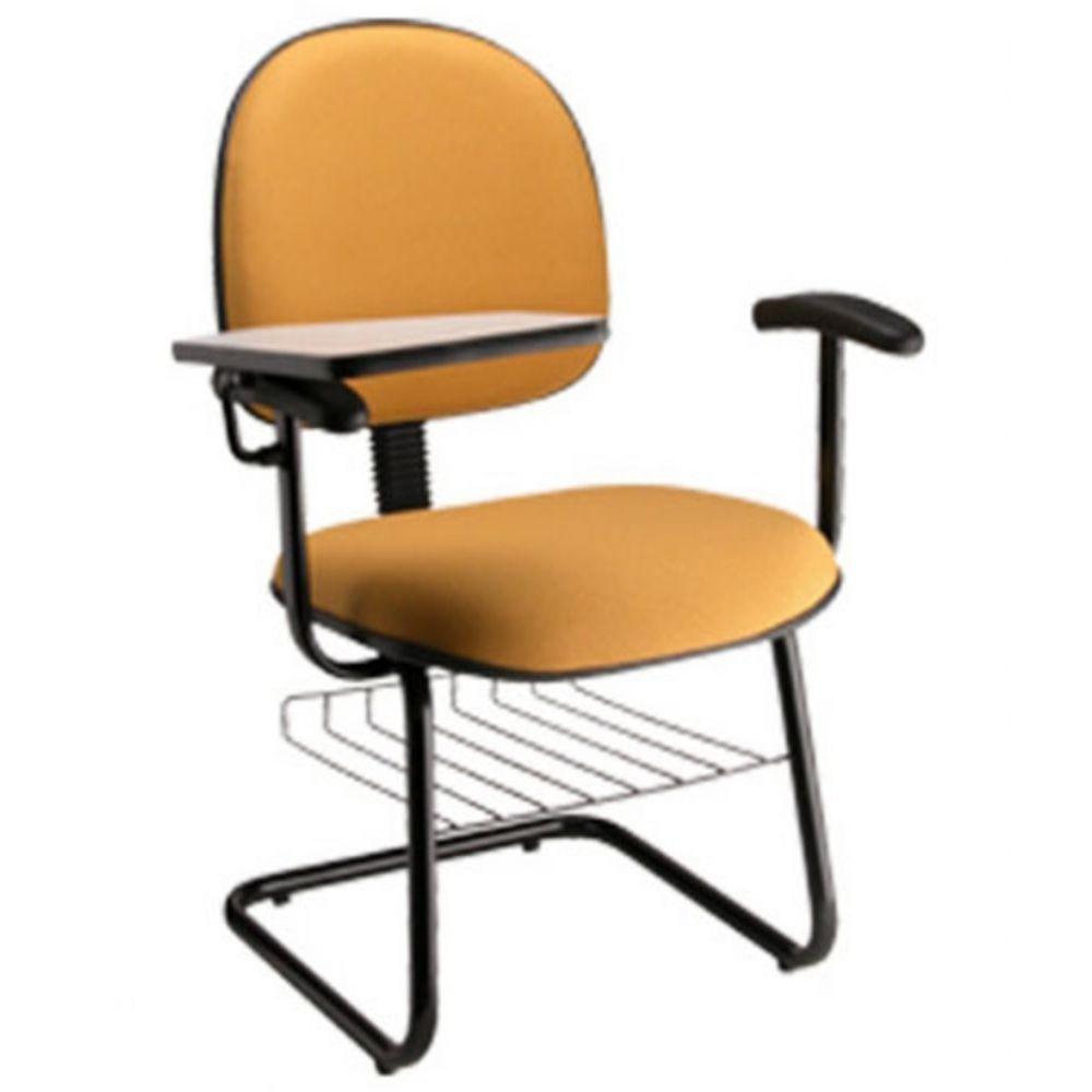 Cadeira Executiva Universitária Base Fixa em S Amarelo - 2