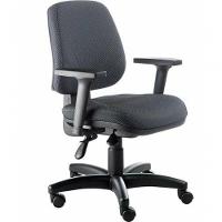 Cadeira Executiva com Base Giratória Linha New Confort Preto - 1