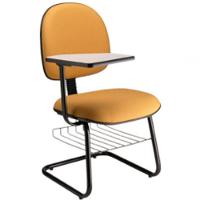 Cadeira Executiva Universitária Base Fixa em S Amarelo - 1