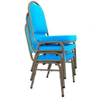 03 Cadeiras Para Hotel E Auditório Linha Hotel Azul - 1