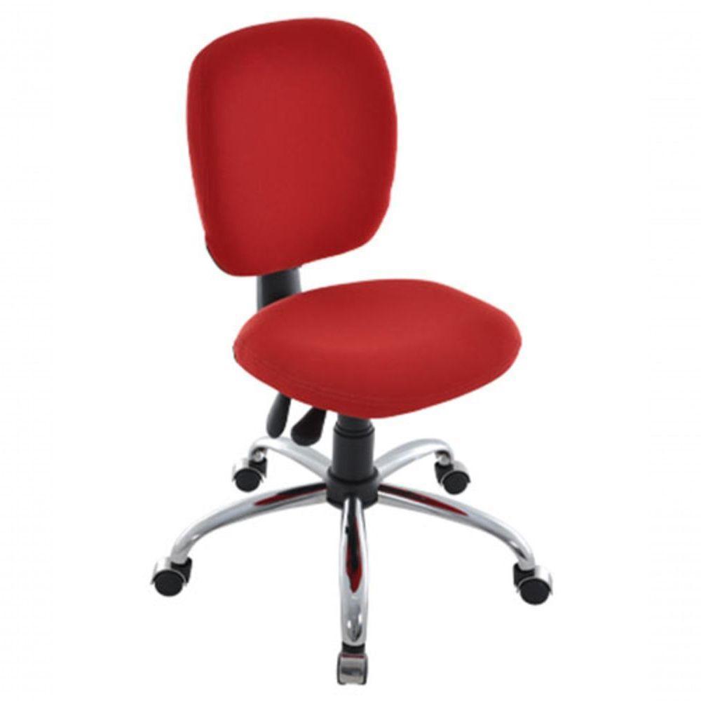 Cadeira Executiva Back System Cromada Linha Lombar Vermelho - 1
