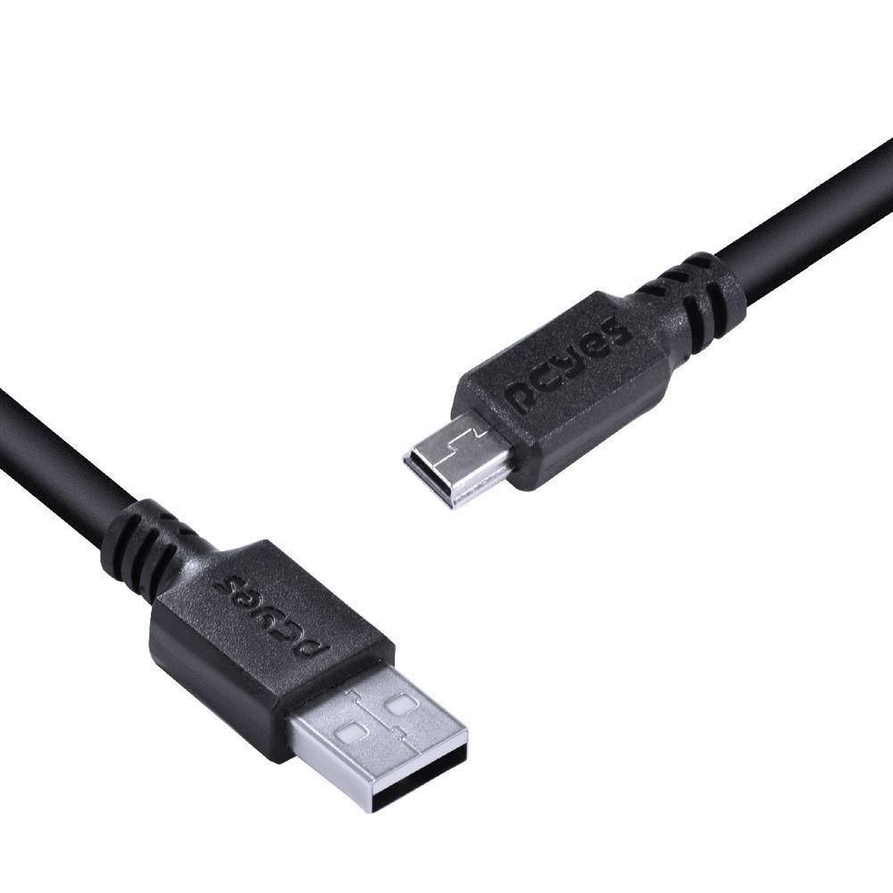 Cabo Usb A 2.0 Macho Para Mini Usb B Macho 28Awg Puro Cobre - 2