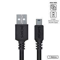 Cabo Usb A 2.0 Macho Para Mini Usb B Macho 28Awg Puro Cobre - 1