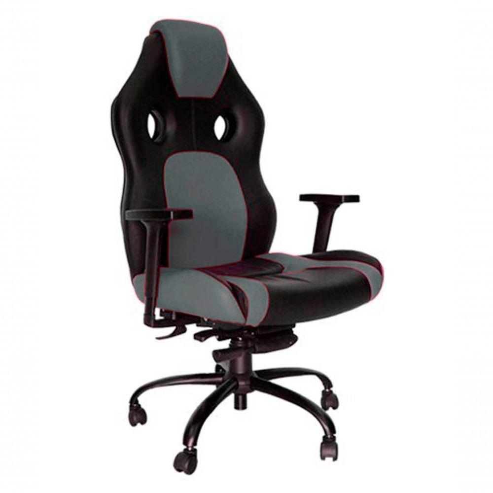 Cadeira Gamer Para Escritório Linha Gamer Racing Cinza - 1
