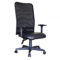 Cadeira Para Escritório Encosto Em Tela Mesh Peruggia Preto - 1