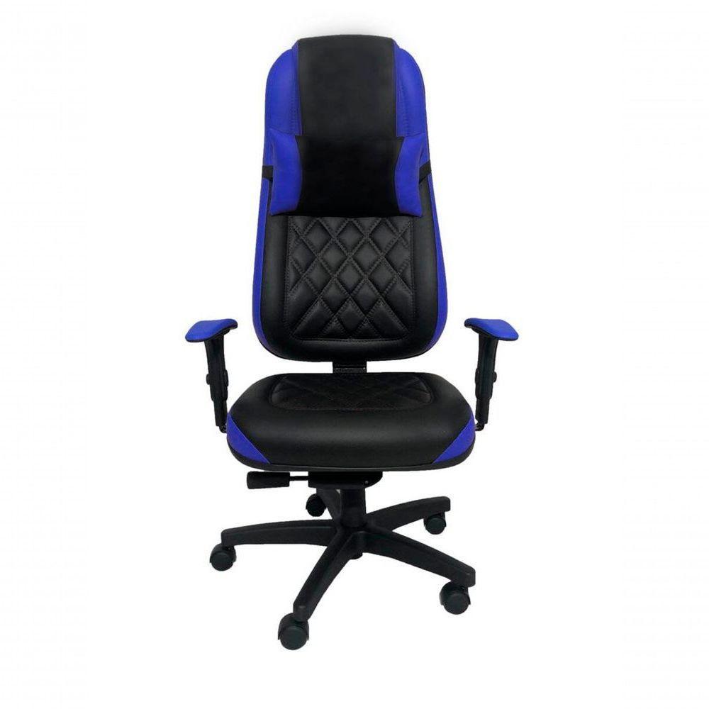 Cadeira Gamer Para Escritório Linha Gamer Cagliari Azul - 3
